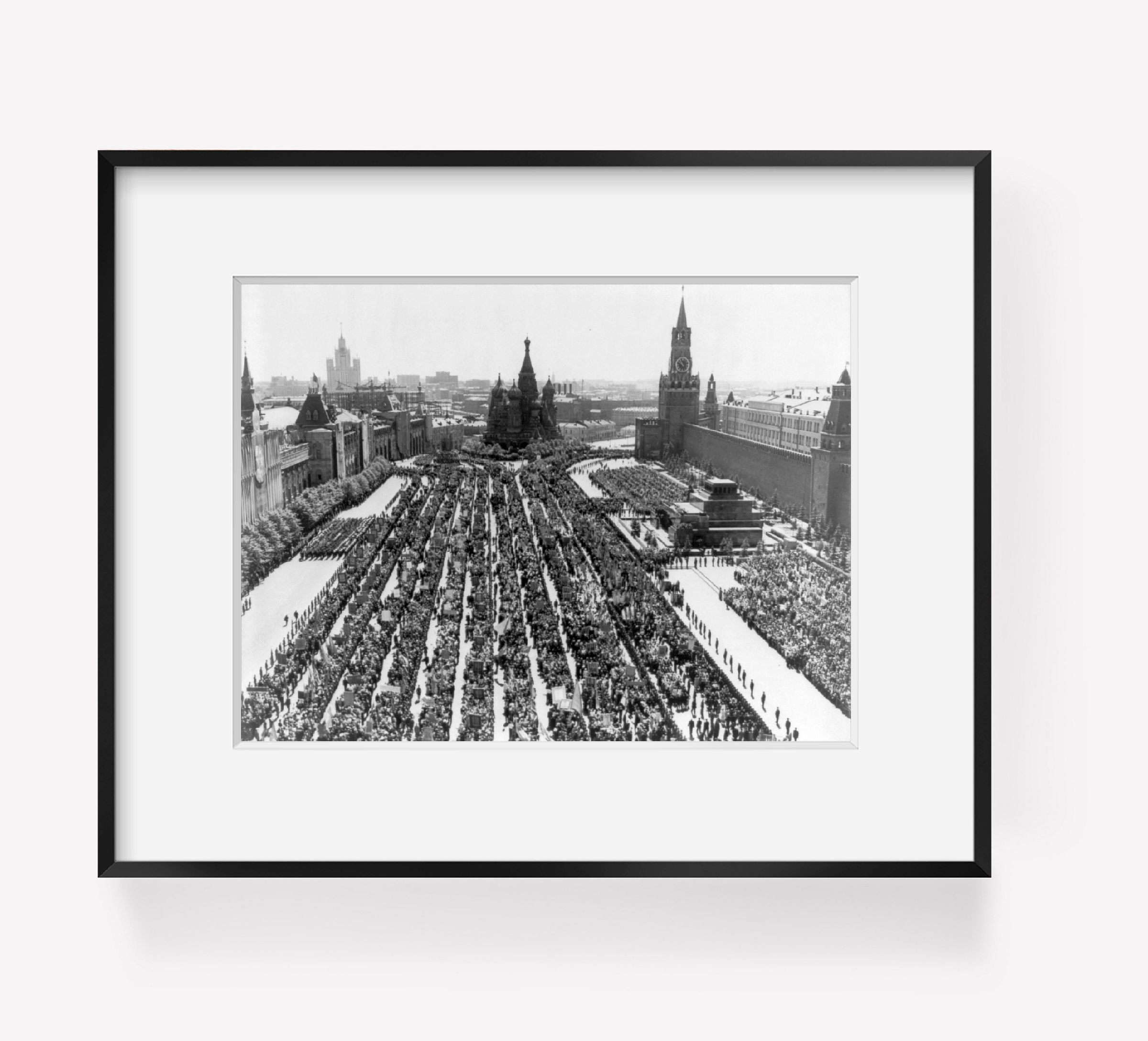 Photo: Red Square, parade, tercentenary, union, Ukraine, Russia, '54