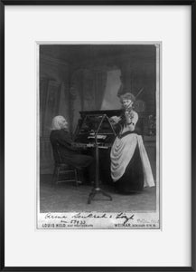 Photo: Franz Liszt, duet, violinist Arma Senkrah, c1880