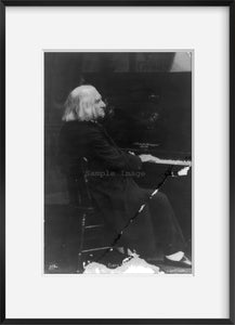 Photo: Franz Liszt, piano, c1880