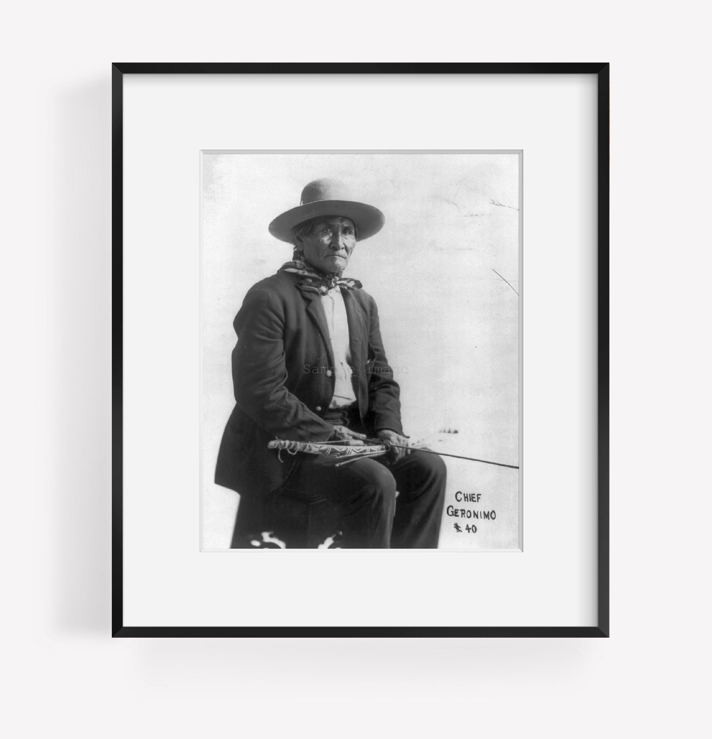 Photo: Geronimo, Chiricahua Apache chief, 1829-1909, Indian 1