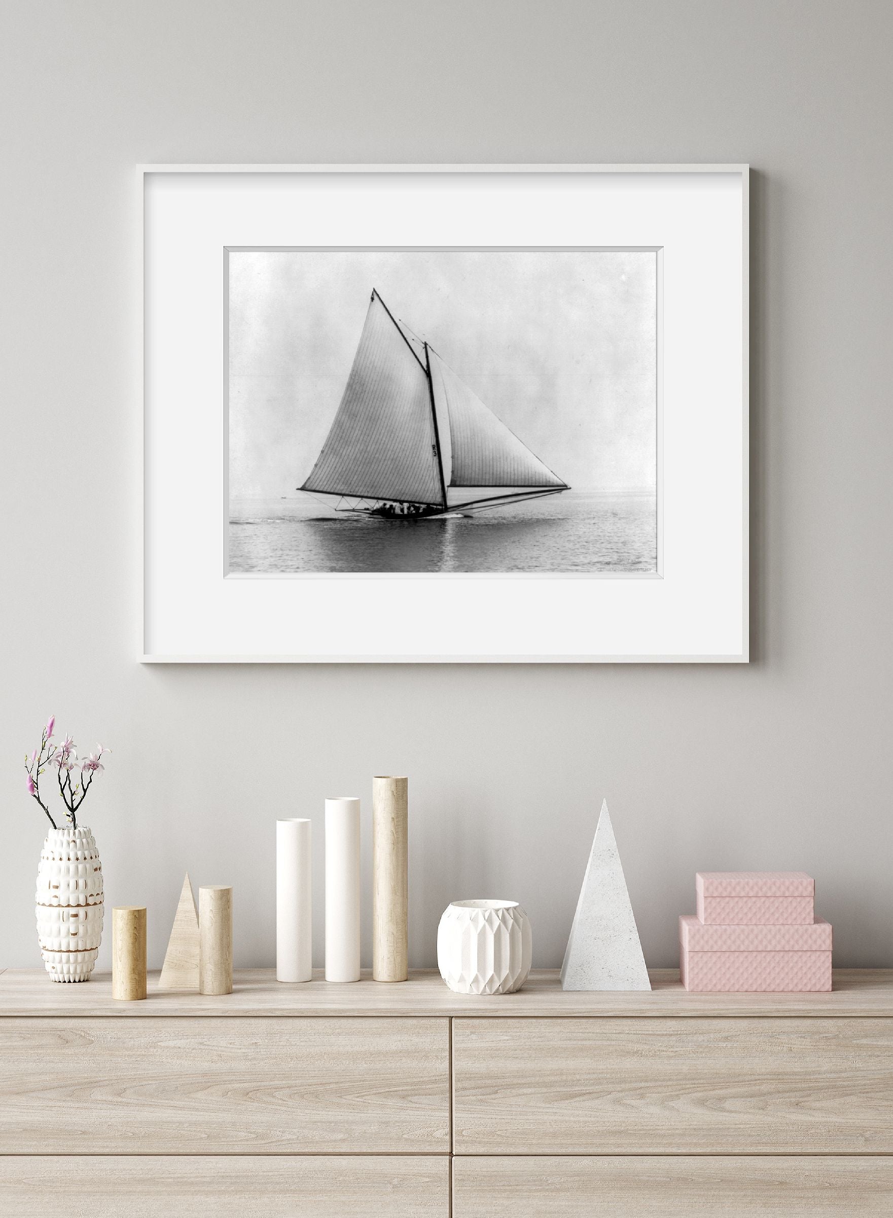 Photo: E.Z. SLOAT, broadside, boat, sail, ship, c1899