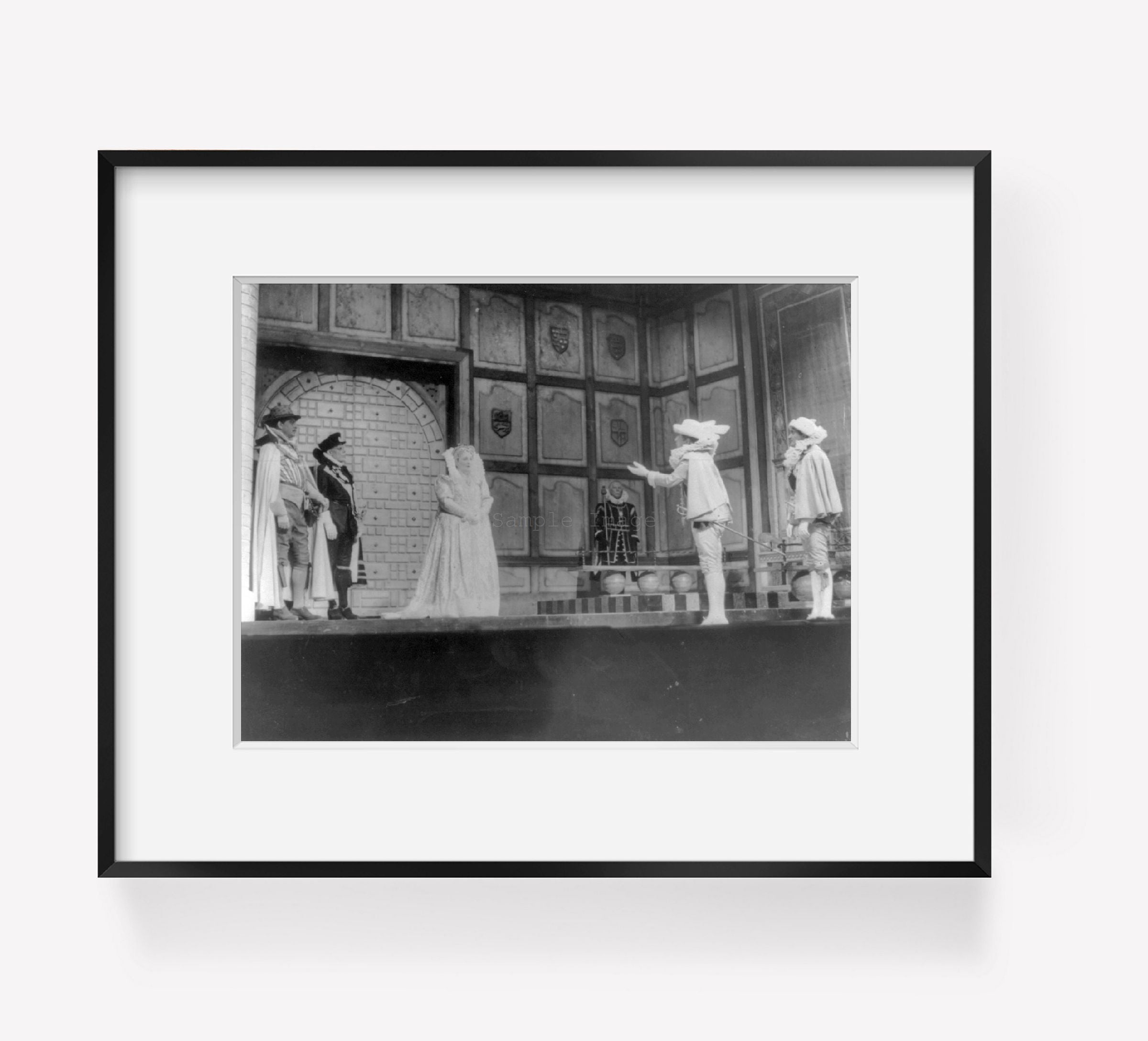 Photo: Scene, Maria Stuart, F Schiller, Berlin, c1930