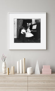 Photo: Aunt Emma Godey and Ruth, at Piano, 2455 18th Street, Washington, DC, 1909-193