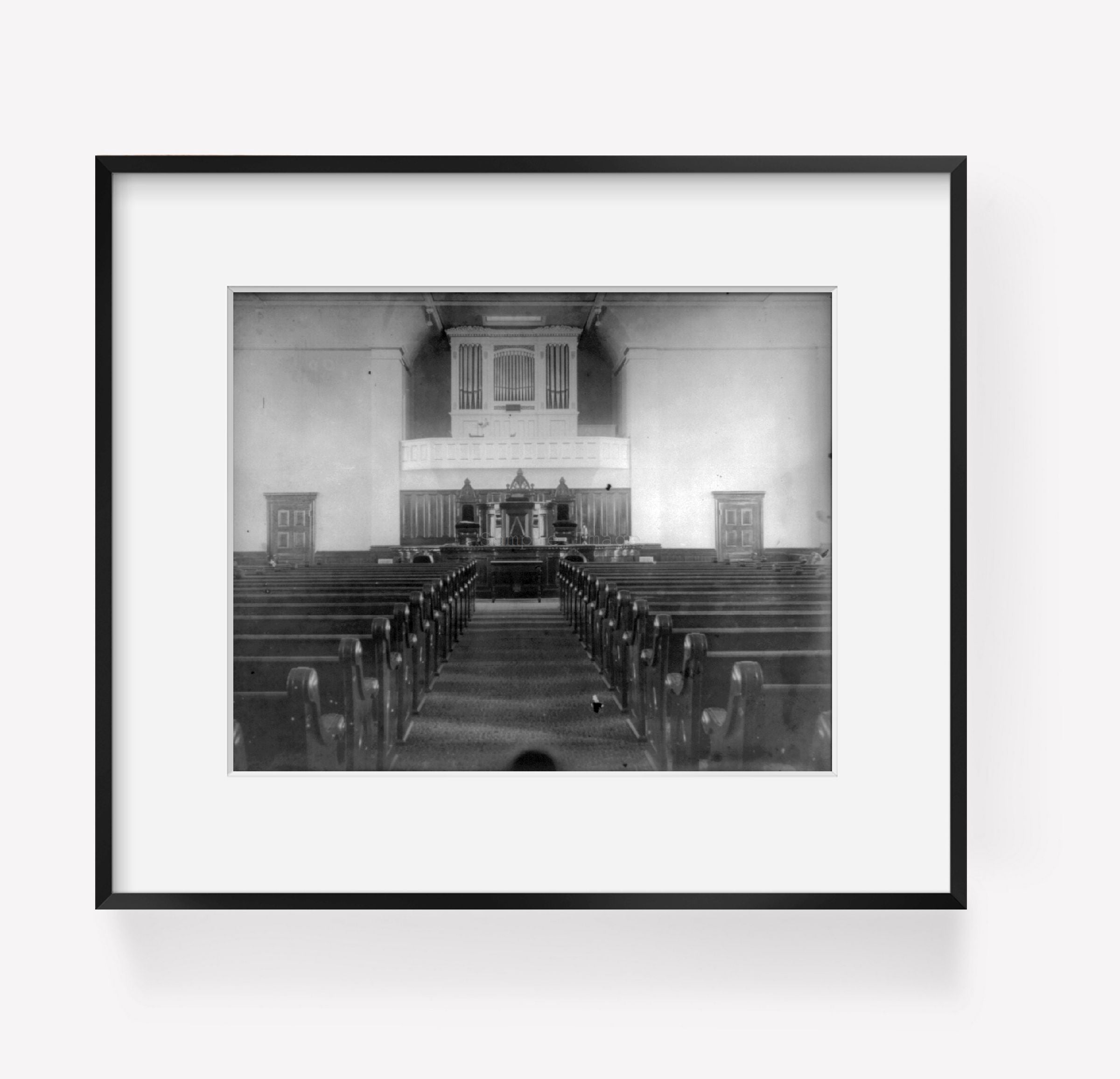 Photo: Lexington Presbyterian? Church, interior, Lexington, Rockbridge County, Virgi