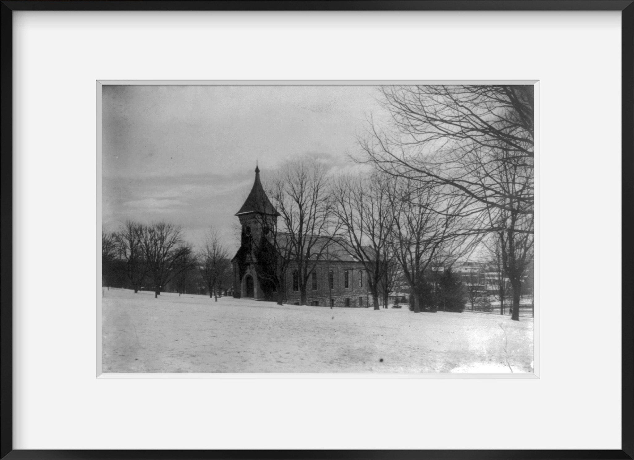 Photo: Lee Chapel, winter, from across campus, W&L University, Lexington, VA, Michael