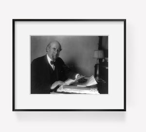 ca. 191- photograph of William Jennings Bryan, 1860-1925, half, seated at desk,