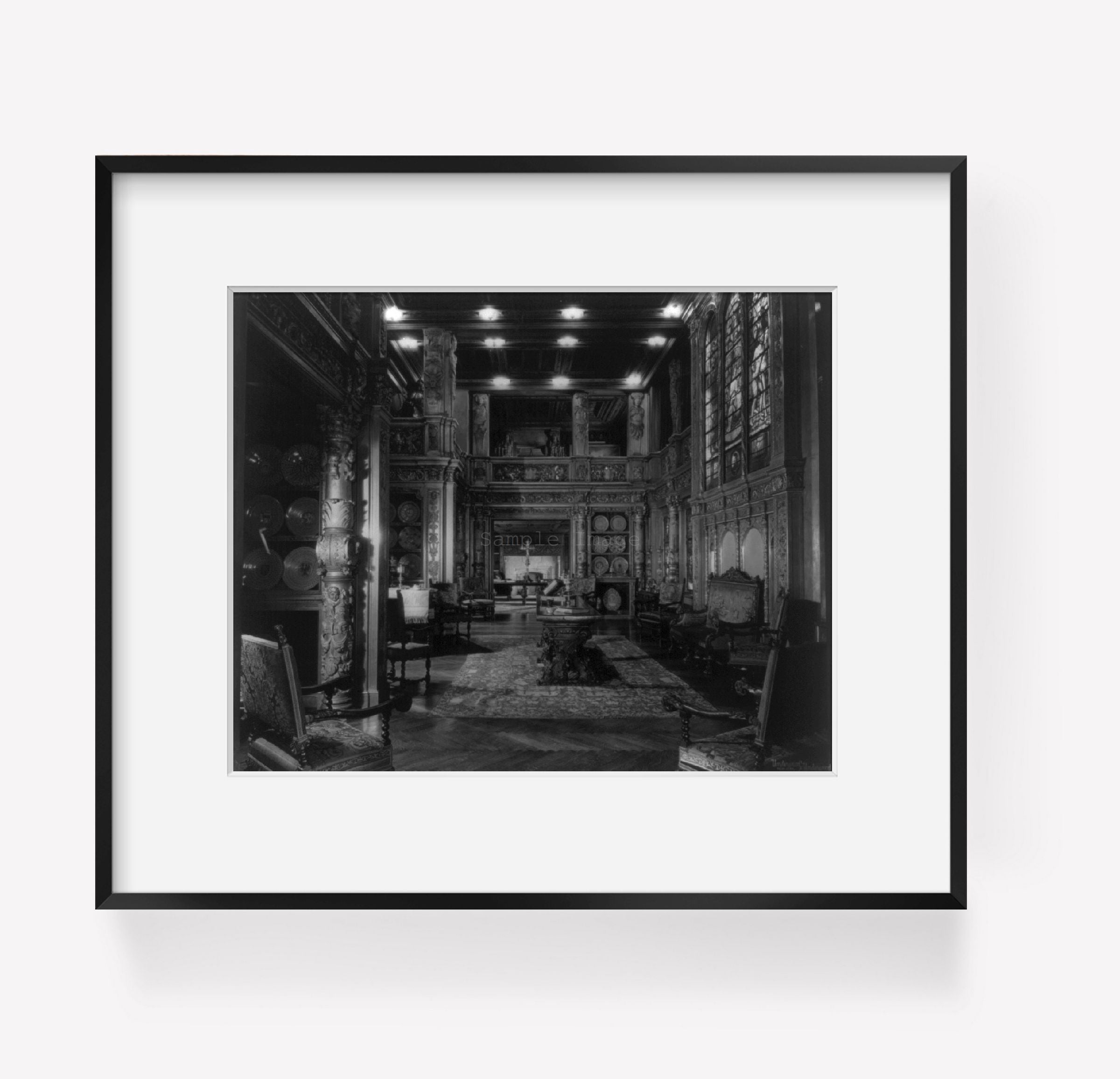 Photo: Reception room, Mrs. William R. Hearst, New York, c1929