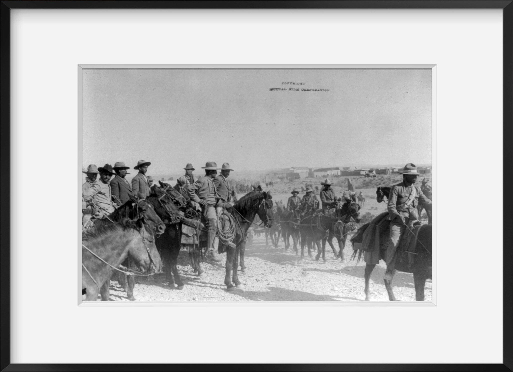 Photo: Mexican insurrection, Insurrecto officers, cavalry, c1914