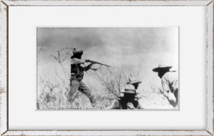 Photo: Mexican insurrection, rifle fire, Battle of Juarez, c1911