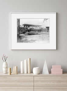 Photo: Horse-drawn street railcar, H&WHRR, car barnyard, c1891