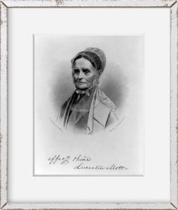 Photo: Lucretia Coffin Mott, 1793-1880, Quaker, Abolitionist