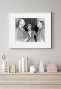 Photo: Alan Paton, David Lilienthal, Irita Taylor Van Doren, 1949