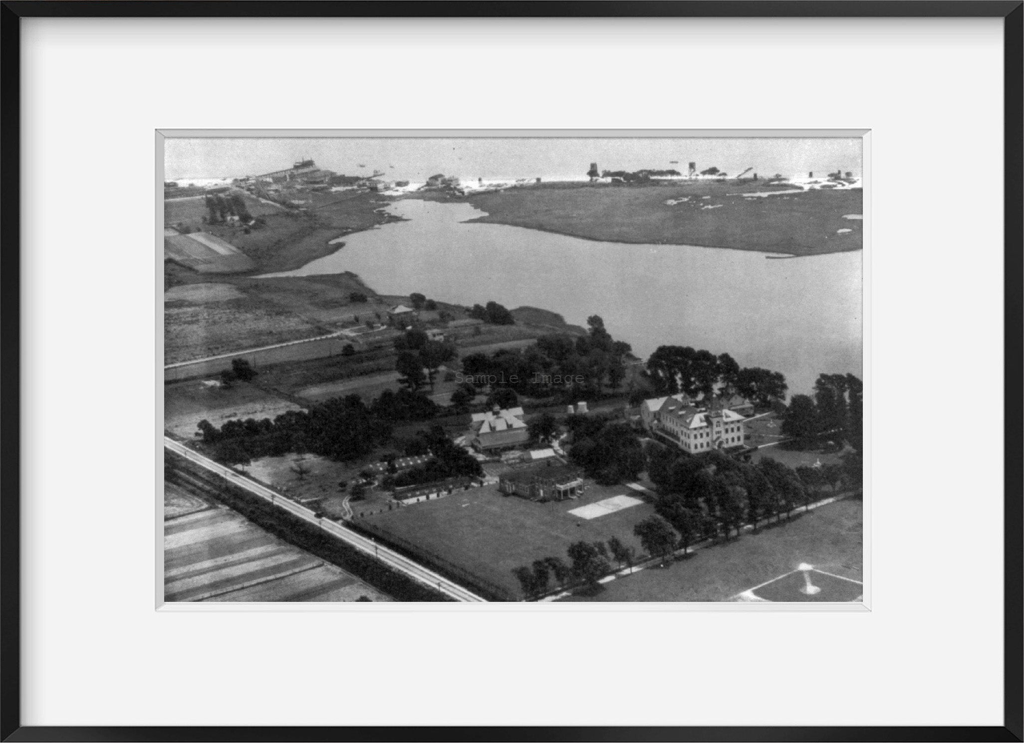 1930 photograph of Va. - Old Point Comfort - Sacred Heart Novitiate: aerial view
