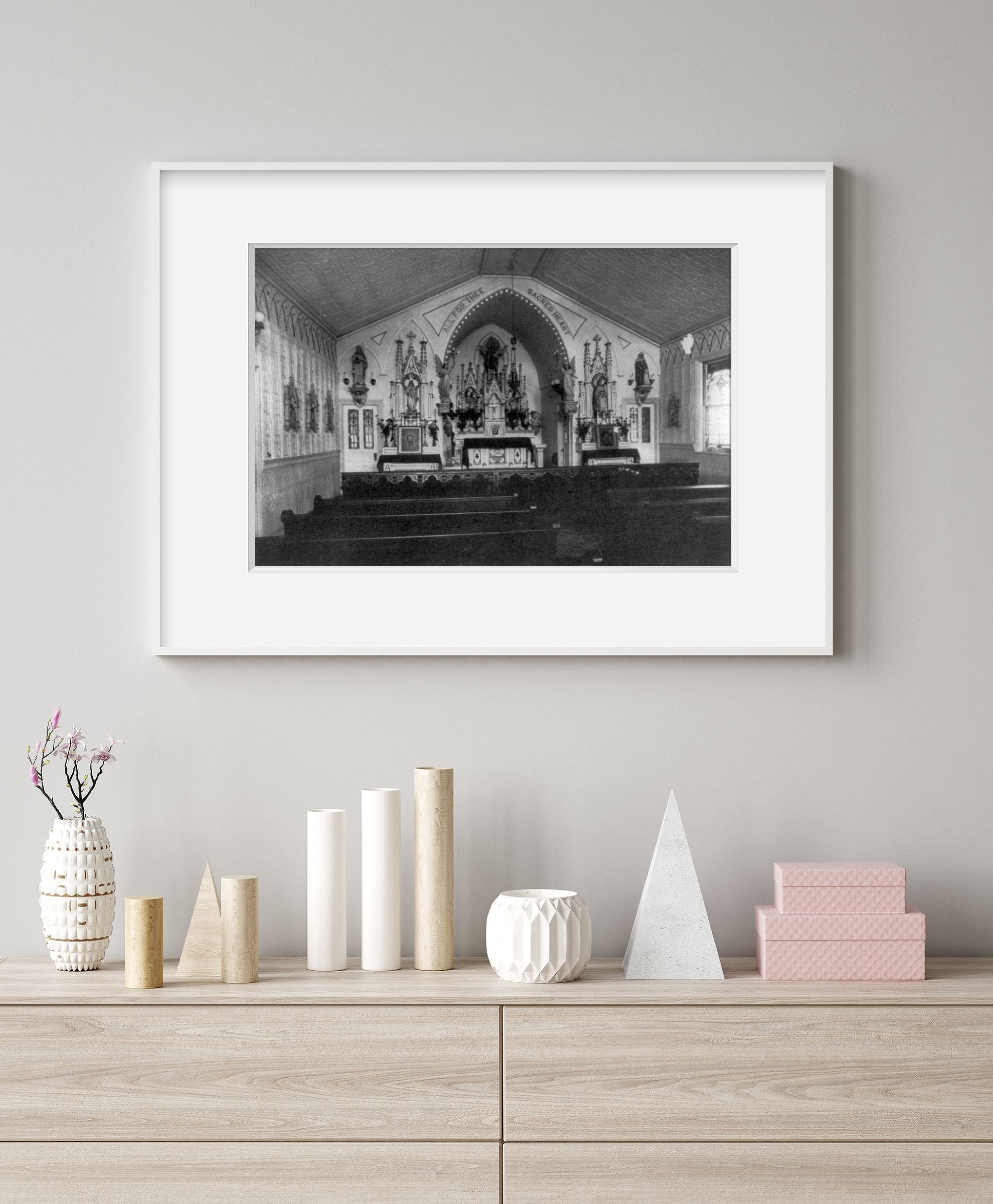 1930 photograph of Va. - Old Point Comfort - Sacred Heart Novitiate: chapel inte