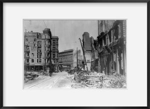 Photo: Street ruins, fire, San Francisco, California, 1906