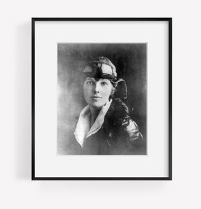 Photo: Amelia Earhart, 1897-1937, in aviatrix uniform, American aviator, author, disa