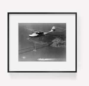 c1936 photograph of Aerial view of Pan American Airways Philippine Martin Clippe