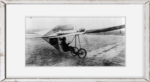 1909 photograph of Hans Grade (1879-1946) in his monoplane