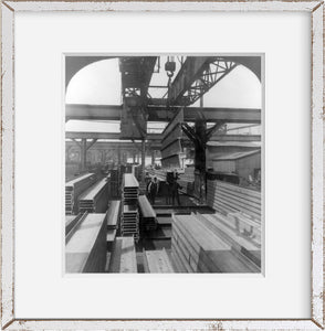 Photo: Large Cranes, Loading Yards, Homestead, Pennsylvania, PA, Steel Works, c1907