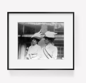 1912 Photo Marchers in Suffrage parade, 5/4/12 - Miss Brannan & Mrs. John Rogers