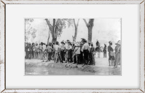 Photo: Mexican Insurrectos before Battle of Juarez, Colonel Garibaldi with troops