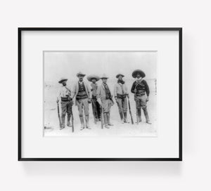 Photo: General Campa, Insurrecto Staff, Mexico Revolution, c1912, rifle, ammunition