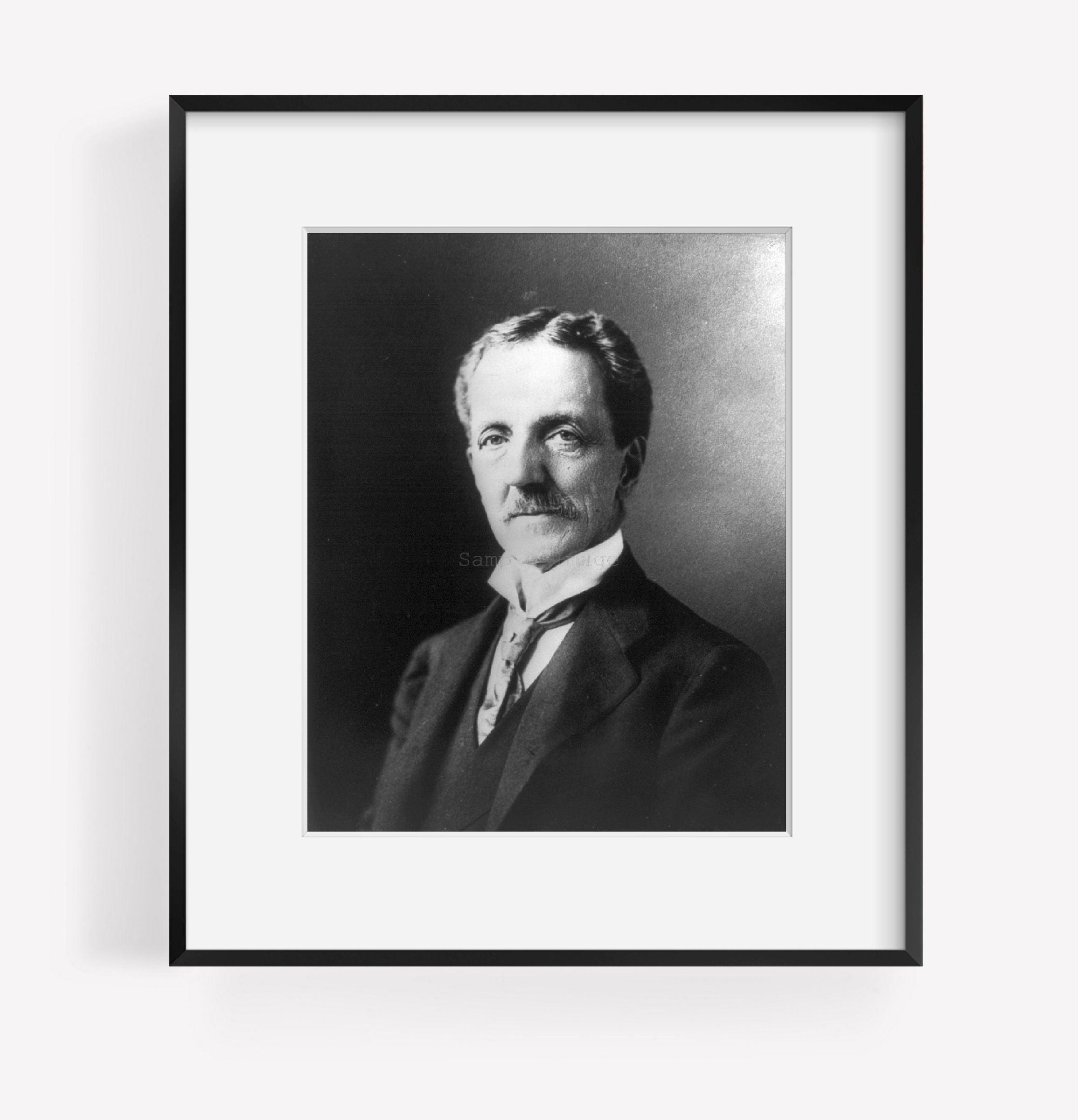 c1906 photograph of William H. Barnes, head-and-shoulders portrait, facing left