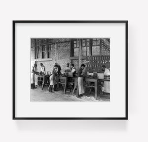 Photo: Students, Hampton Institute, Virginia, VA, 1900, Machinery in Woodworking Shop