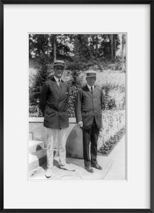Photo: Franklin Delano Roosevelt, 1882-1945, FDR, c1920, standing with another man