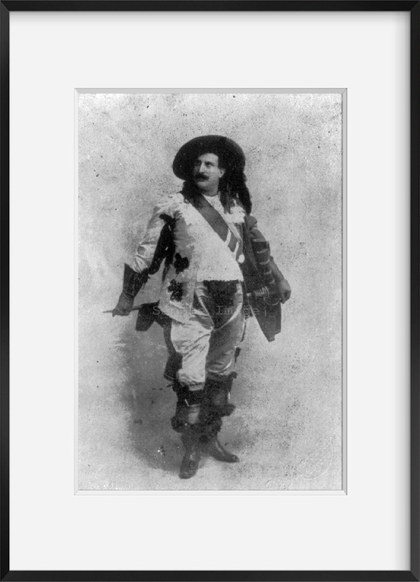 Photo: Mattia Battistini, 1856-1928, Italian operatic baritone, from opera Maria de