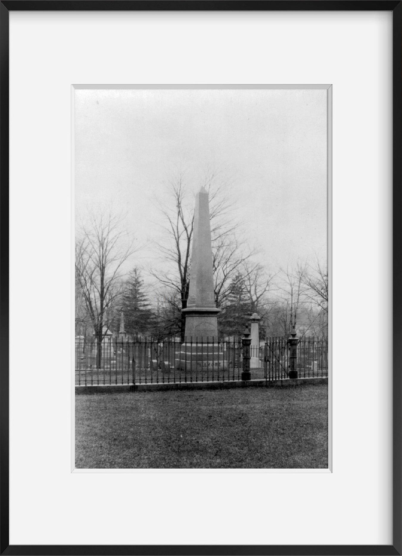 Photo: Monument, Millard Fillmore, 1800-1874, US President, Buffalo, New York, N.Y., c1