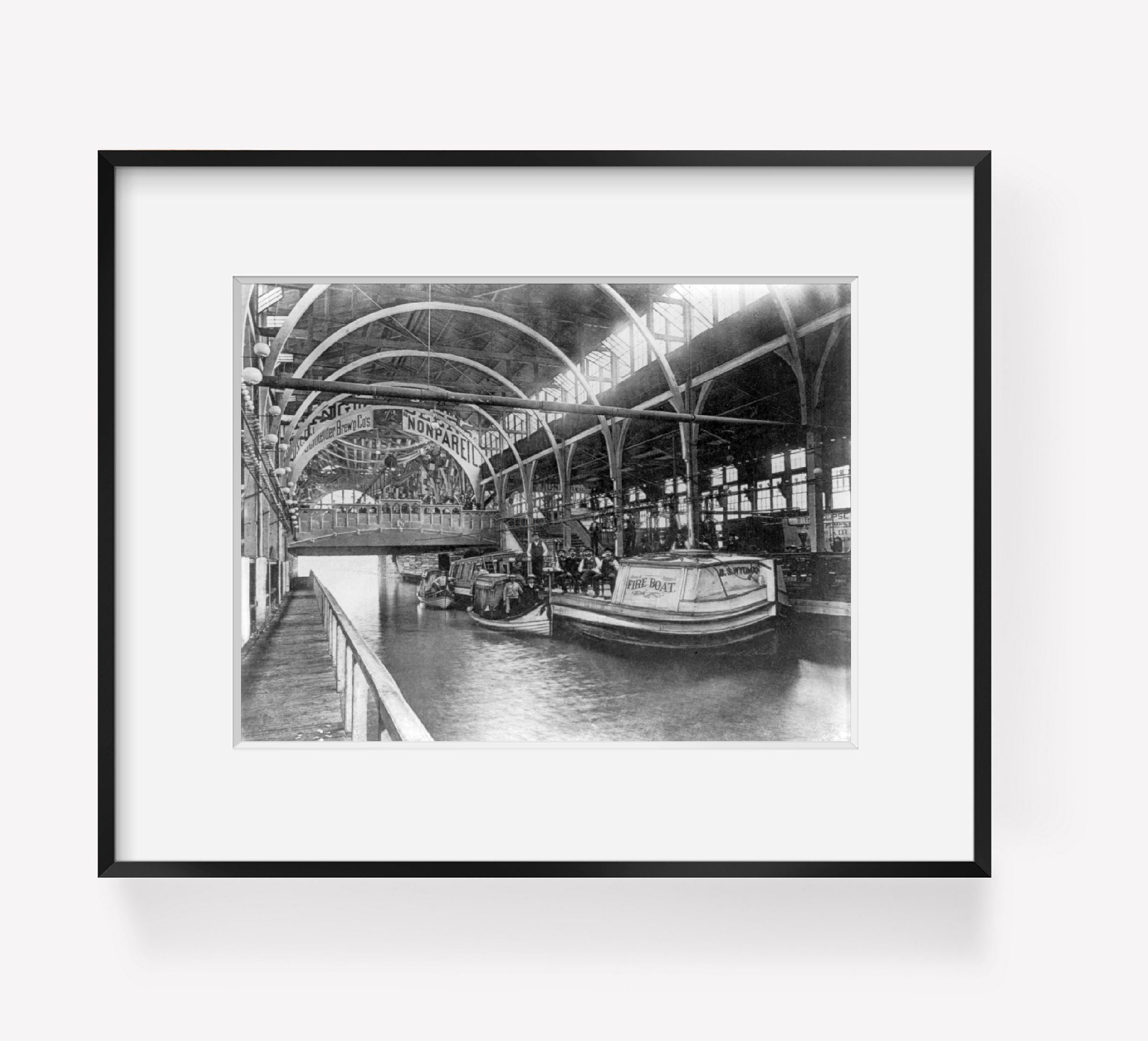 Photo: Foss-Schneider Brewing Company, 1888 Cincinnati Expo., OH, fireboat, B.S. WYD