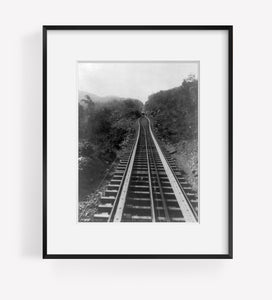 Photo: Turn-out, Otis Elevating RR, Catskill Mountains, New York, N.Y., c1892, 3-rail