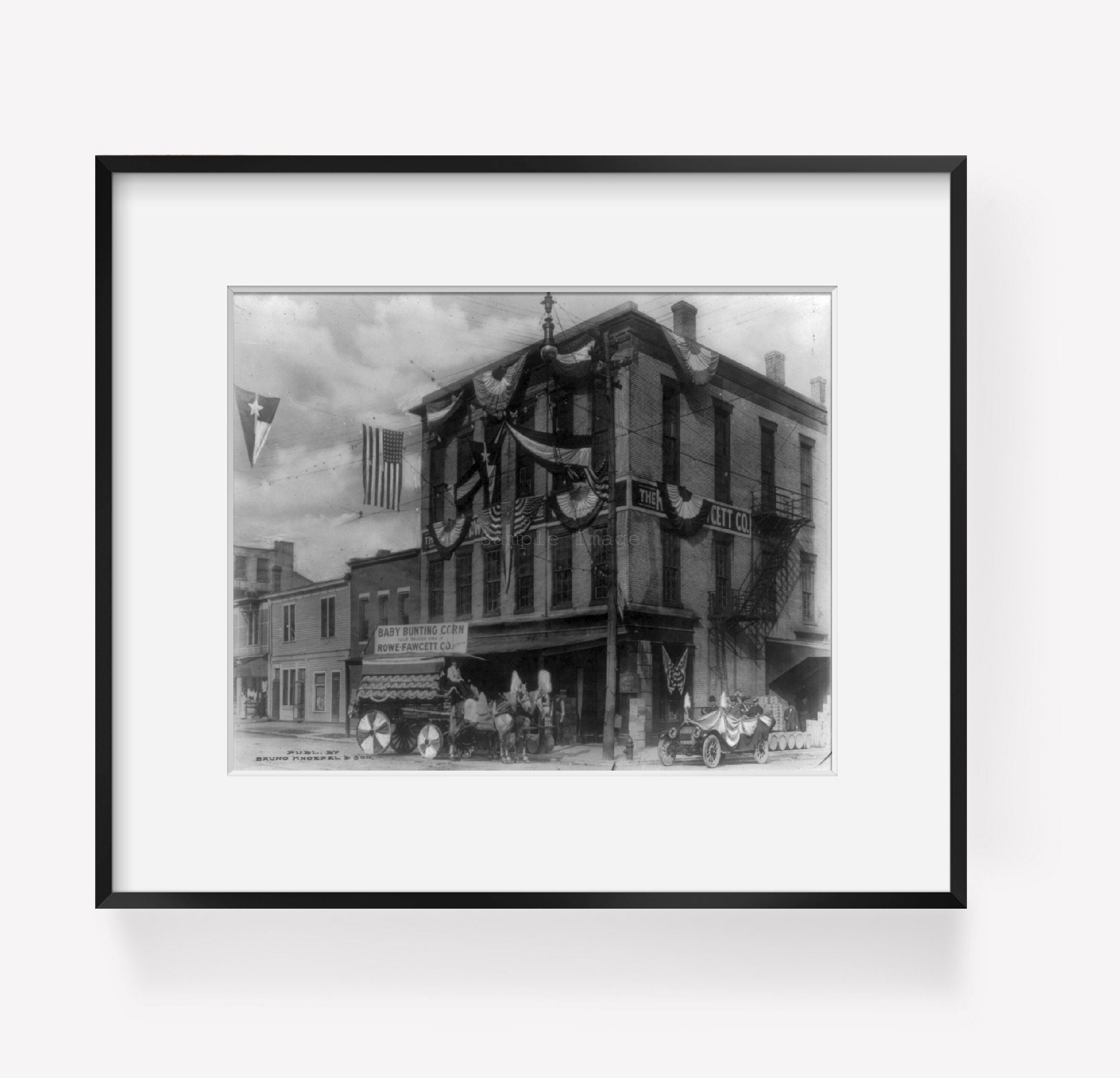 Photo: Rowe Fawcett Company building, New Albany, Indiana, c1900's, Cetennial Celebr