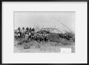 Photo: Geronimo's Camp, Natches' camp, Boys with rifles, Indians