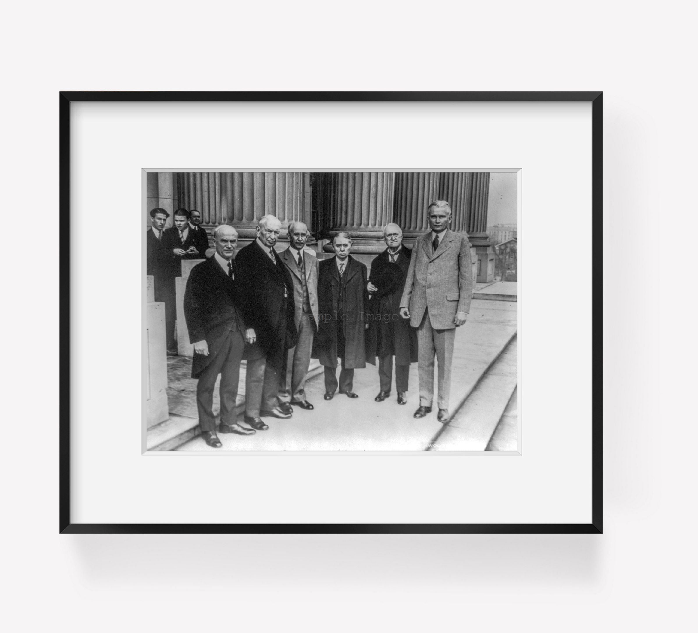 Photo: Orville Wright, 1871-1948, Fess, Burton, Simmons, Overman