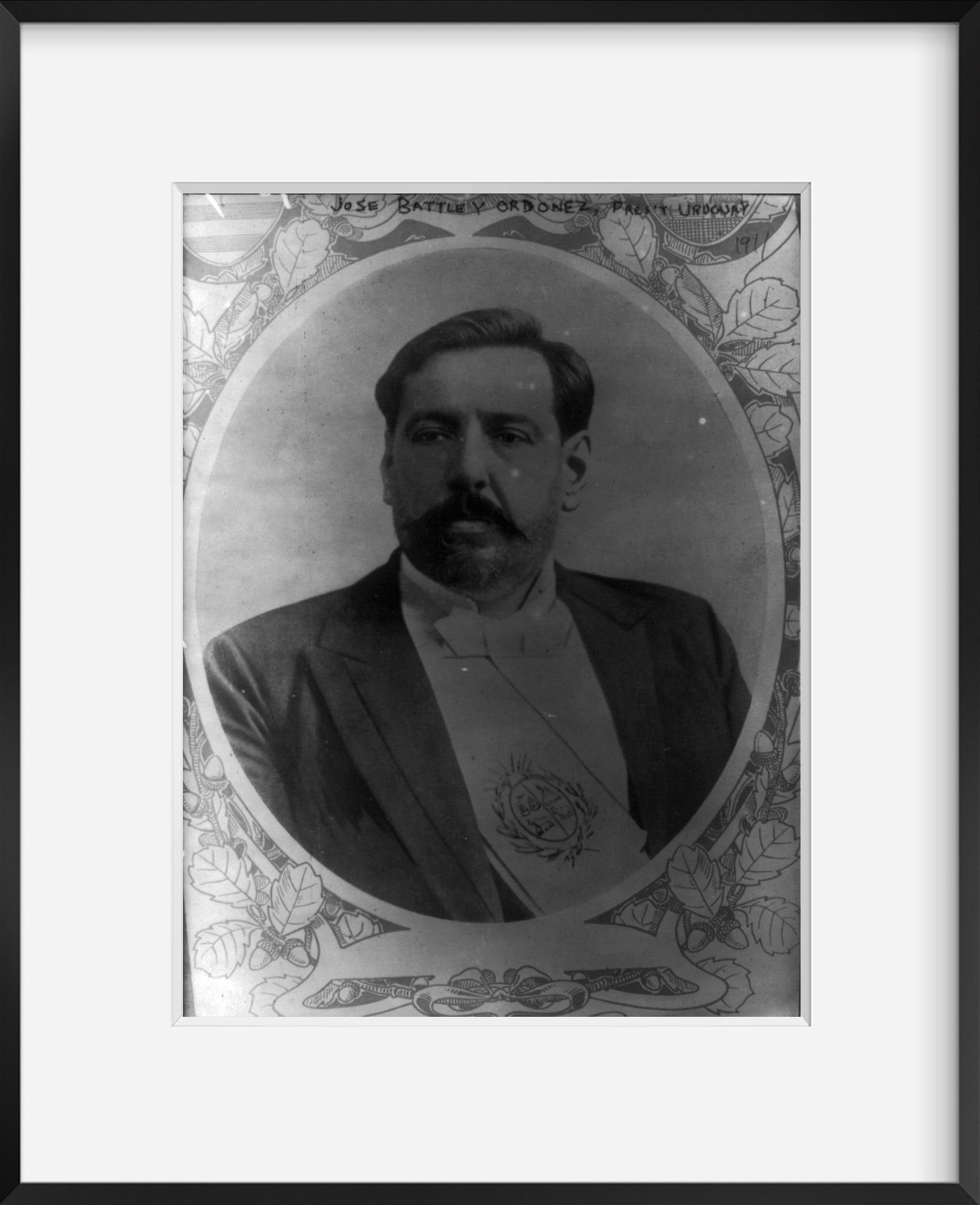 Photo: José Pablo Torcuato Batlle y Ordóñez, 1856-1929, President of Uruguay