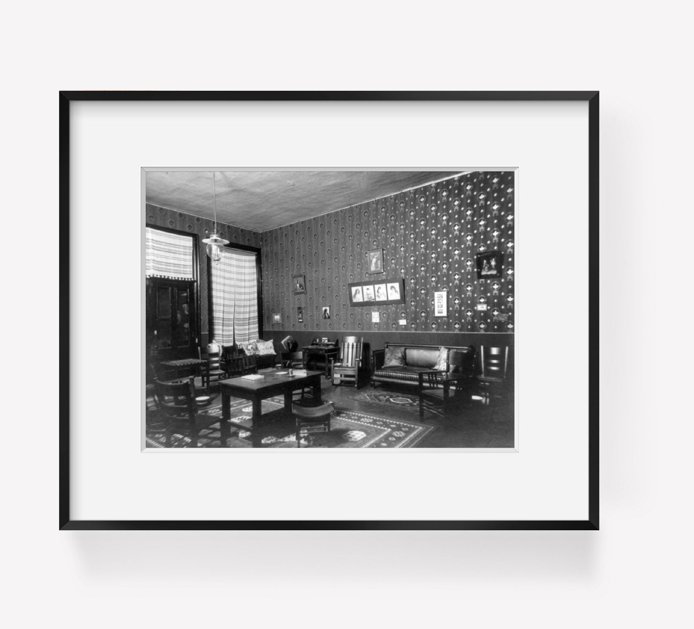 Photograph of Young? and Stanfield's smoking room, Belleville, Kansas