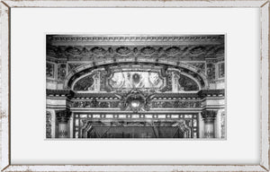 Photo: Theater, Century, New York, Proscenium, artwork, interiors, details, decorations