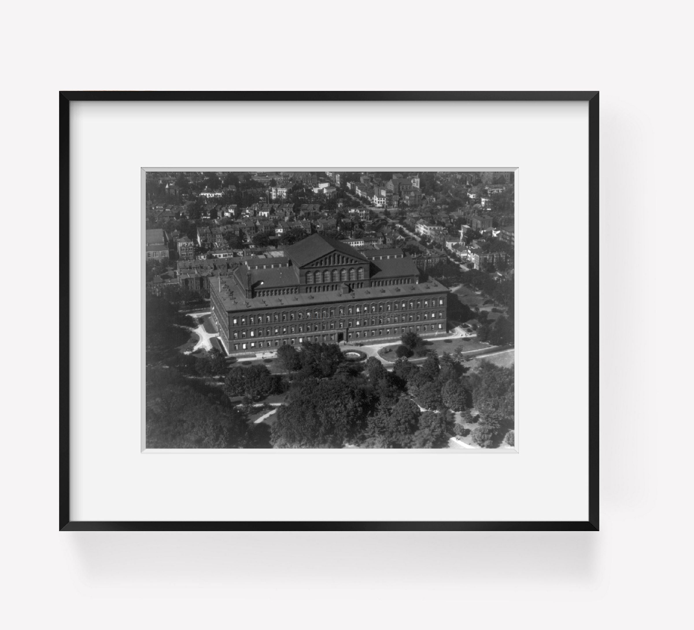ca. 1920 photograph of Aerial views in Washington, D.C.: The Pension Office Buil