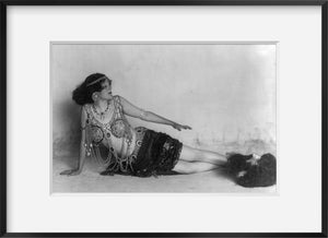1908 Photo Gertrude Hoffmann, scantily-dressed for role in opera, "Salome" With