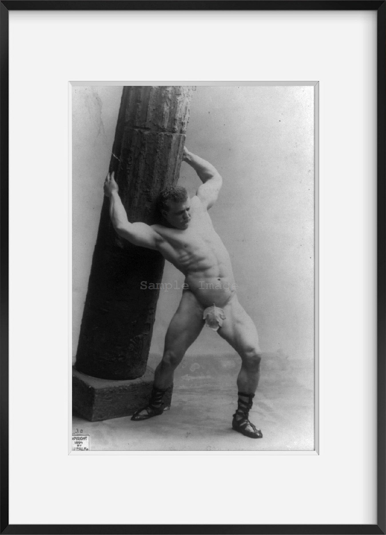 Photo: Eugene Sandow, 1867-1925, Friedrich Muller, Bodybuilder