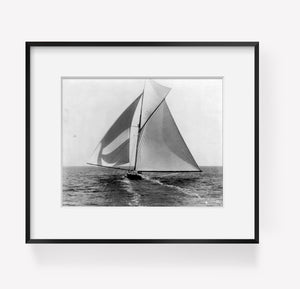 c1898 photograph of Sailboats sailing: SHAMROCK