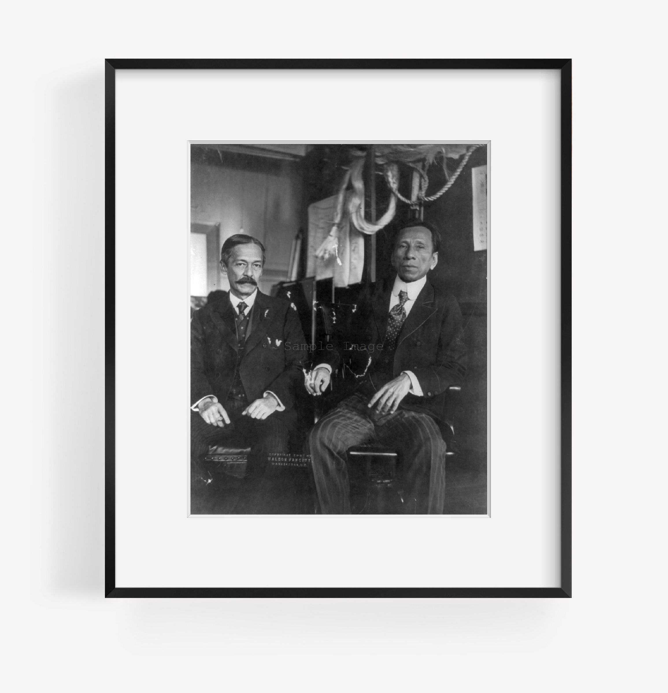 1908 Photo Philippine delegation in Congress (No. 3). Benito Legarda and Pablo O