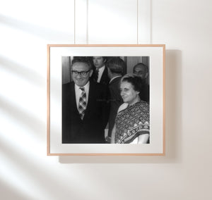 1974 Oct. 28 photograph of U.S. Secretary of State Henry A. Kissinger and Indian
