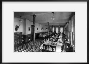 Photograph of Dining room, Bald Mountain House, Third Lake, Adirondacks, N.Y.