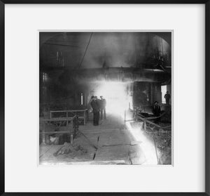 Photo: Steel Corporation, Molten Iron, Blast Furnace, Homestead, Pennsylvania, c1907
