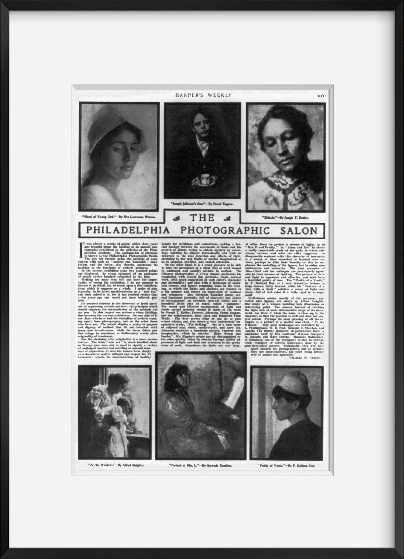 1900 Photo The Philadelphia photographic salon Article by Charles H. Caffin publ