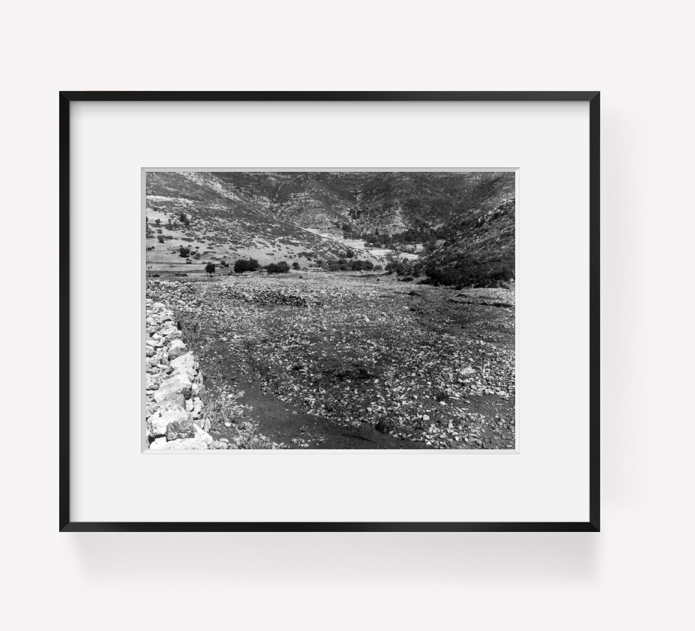 Photo: Mouth of the dry wash below village of Kandalos, Greece, 1946