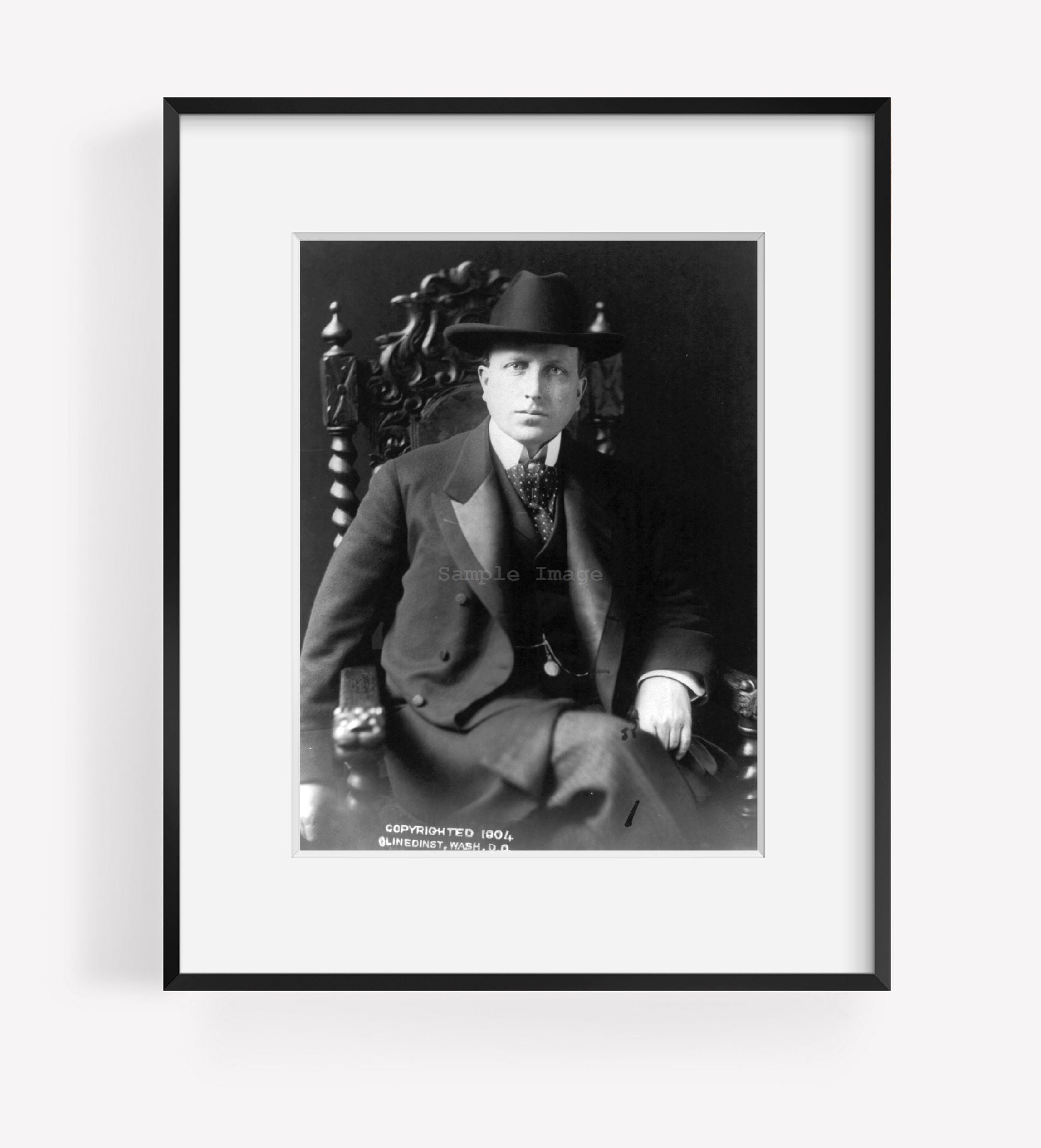 Vintage c1904 photograph of William Randolph Hearst, 1863-1951 Summary: 3/4 lgth